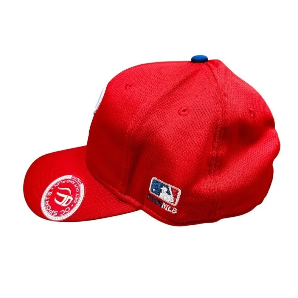 MLB Philadelphia Phillies OC Sports Youth Ball Cap Hat Red Athletics Sports Base